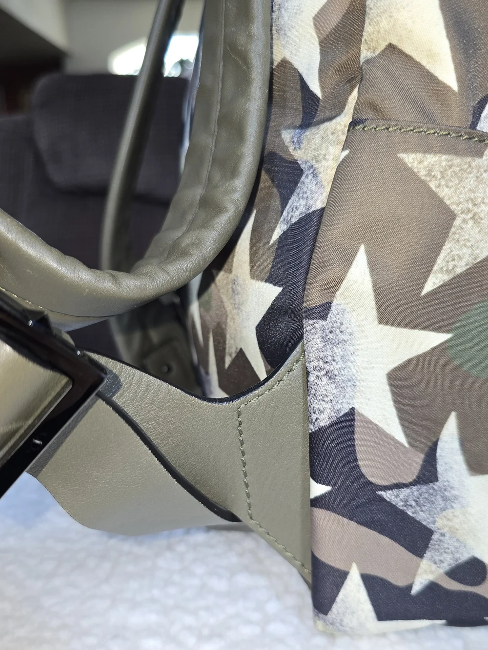Valentino Garavani Camustars Backpack in Olive, Tan, Black Unisex